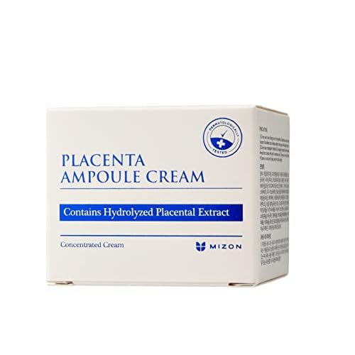 MIZON Placenta Ampoule Cream with Lavander Oil Niacinamide Adenosine Free of Parabens Korean Skincare (1.69 fl oz)