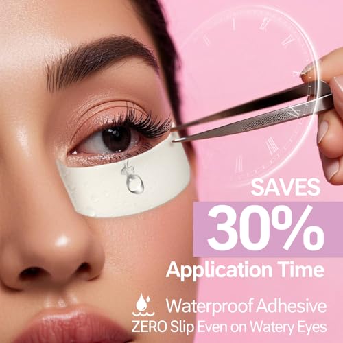 Eye Pads Lash Extensions Foam - Akissos 625 Pcs White Under Eye Patches,Foam Pad,Lash Extension Supplies,Lash Tech Supplies,Eyelash Pads,Beauty Tools,Elastic,Thick,No expiry No Slip 5 Roll