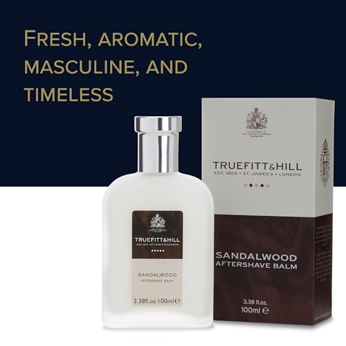 Men's Sandalwood After Shave Balm - Soothing Moisturizer for Sensitive Skin, 3.38 oz
