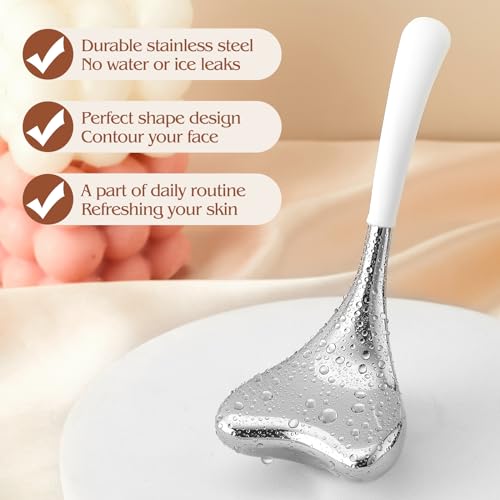 Running Man Silver Cryo Face Sticks Gua Sha & Massage 2-in-1 Cold Globes