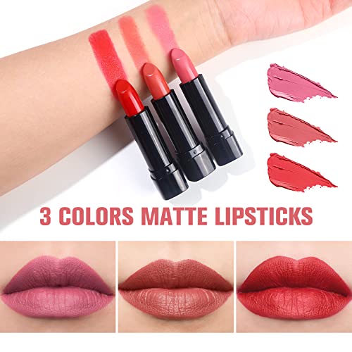 MORNECA 58-Color Full Makeup Kit for Women with Mirror | All-in-One Cosmetics Set Gift