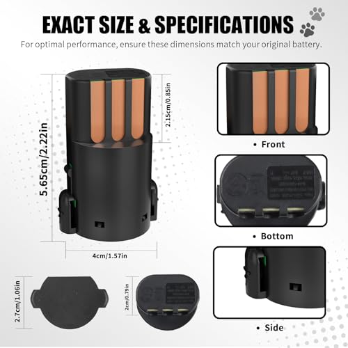 BLOTMS 2-Pack Replacement Battery for Wahl Arco SE Pet Clippers – Rechargeable NiMH, 2.4V 2100mAh