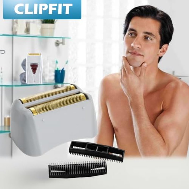 Beard & Hair Plucking Tweezers, Fine Eyebrow Tool, Stainless Steel, 10mm Tip, Anti-Slip Slot Design, Cyan PU Case