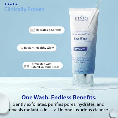 Gentle Exfoliating Face Wash with Glycolic Acid for Radiant Skin - 6 oz