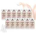 Facial Glow Foundation Serum Starter Kit Combined With Niacinamide and Peptides to Even Skin Tone Hydration Anti-Ageing Foundation Set, 12 Vials #1 Color