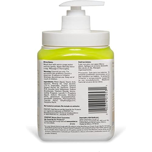 Heal&Rescue Heel Rescue Foot Cream 16 Ounce Bottle,for Cracked,Calloused or Chapped Skin,(Pack of 4)