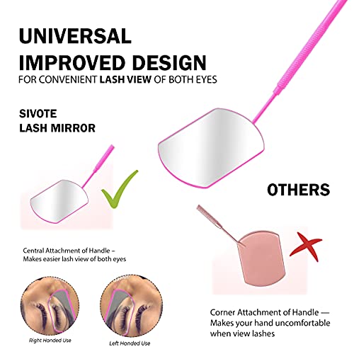 Professional Lash Tweezers + UPGRADED DESIGN Lash Mirror