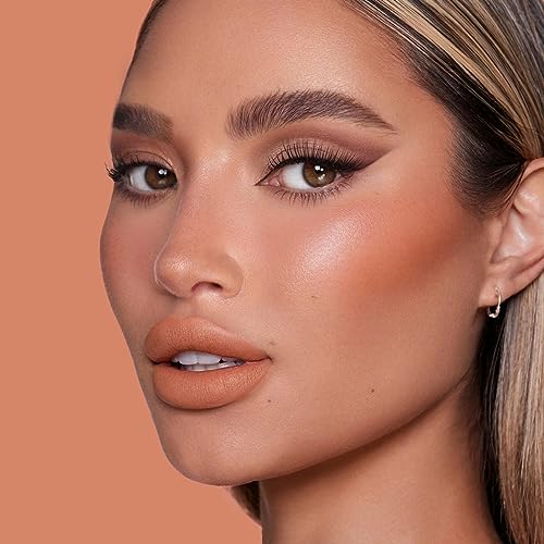 CARSLAN Velvet Matte Lipstick, High Pigment Lip Mud, Longwear, Lightweight, Smooth, Moisturizing Lipstick with Vitamin E, Hyaluronic Acid, GM03