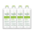 Simple Kind To Skin Micellar Water - Makeup Remover and Facial Cleanser - Face Cleanser with Pro-Vitamin B5, B3 and C - Vegan, No Perfumes - 4 pc