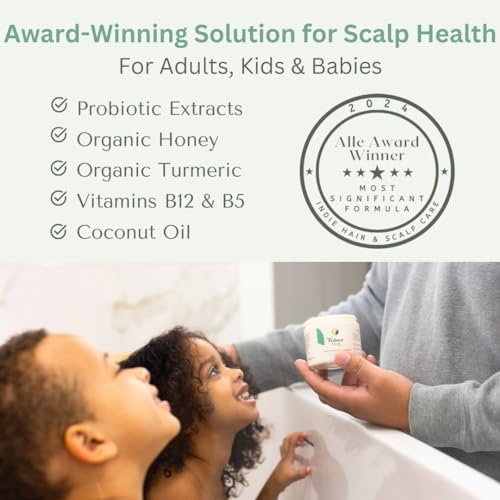 Yobee Calm & Comfort Scalp Mask for Kids & Teens - Soothing Hair Treatment, Sensitive Skin Friendly, 4 fl oz