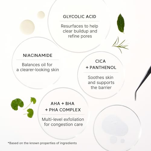 Glycolic Acid Exfoliating Face Serum for Pore Refinement & Skin Texture - 30mL