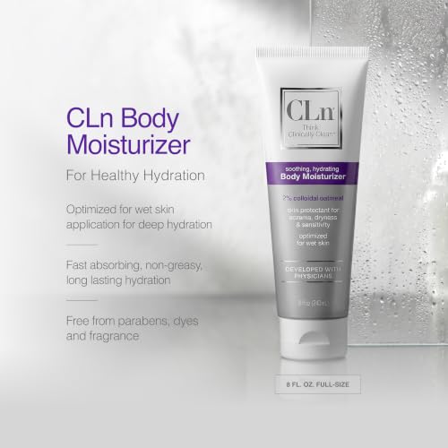 CLn Body Moisturizer 8 Fl Oz - Fragrance-Free, Paraben-Free, Skin Barrier Repair