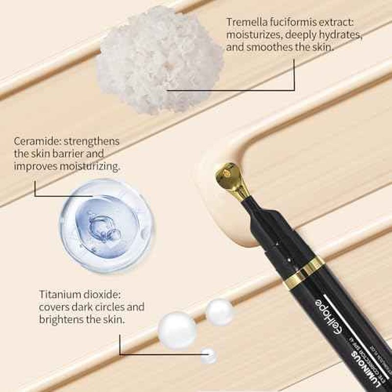 Luminous Eye Corrector SPF 41, Dark Circles Under Eye Treatment Color Corrector, Anti-Aging Tinted Eye Cream, Luminous Eye Corrector, Hydrating Eye Serum Cream (Natural Color)