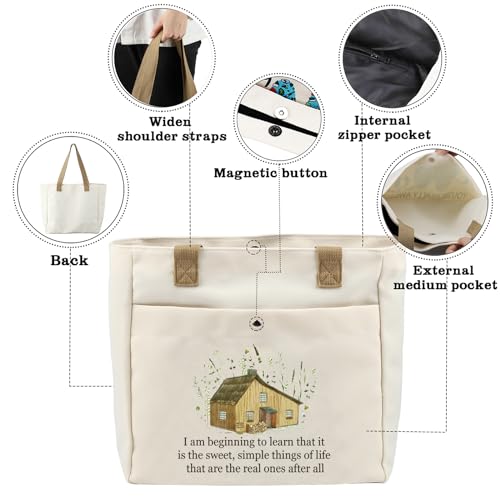 CMNIM House Book Merchandise Gifts Quote Inspired Makeup Bag Fan Gift Farmhouse Pouch 70s Farm Merch