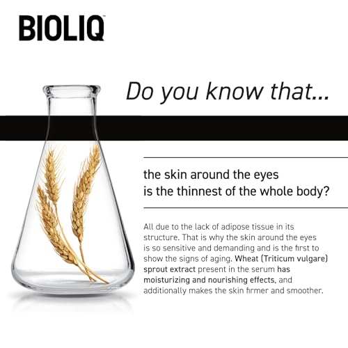 Bioliq - Pro Intensive Eye Serum - Hyaluronic Acid for Moisturizing, Wheat Sprout Extract for Wrinkle Smoothing, Dark Circle, Cooling Roller - 15 ml