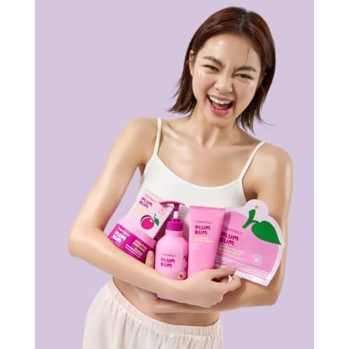 TONYMOLY Plum Bum Peptide Hydrating Body Wash ? Moisturizing & Nourishing Cleanser with Plum Extract, Peptides & Glycerin ? Gentle Korean Body Wash for Soft, Smooth, Radiant Skin, 13.5 fl oz
