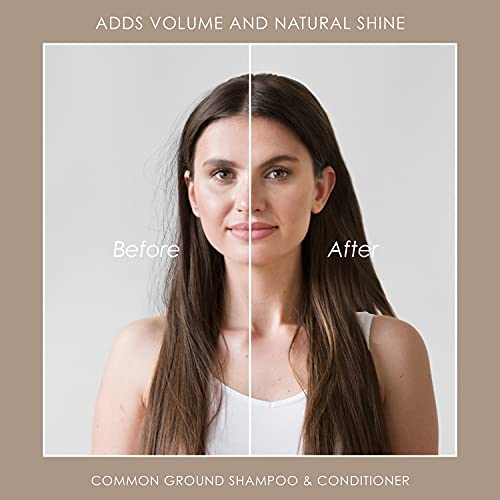 Common Ground Natural Volumizing Shampoo & Conditioner Set - 8.45 Fl Oz Pack of 2 - Lightweight Hair Care for Fine, Flat Hair