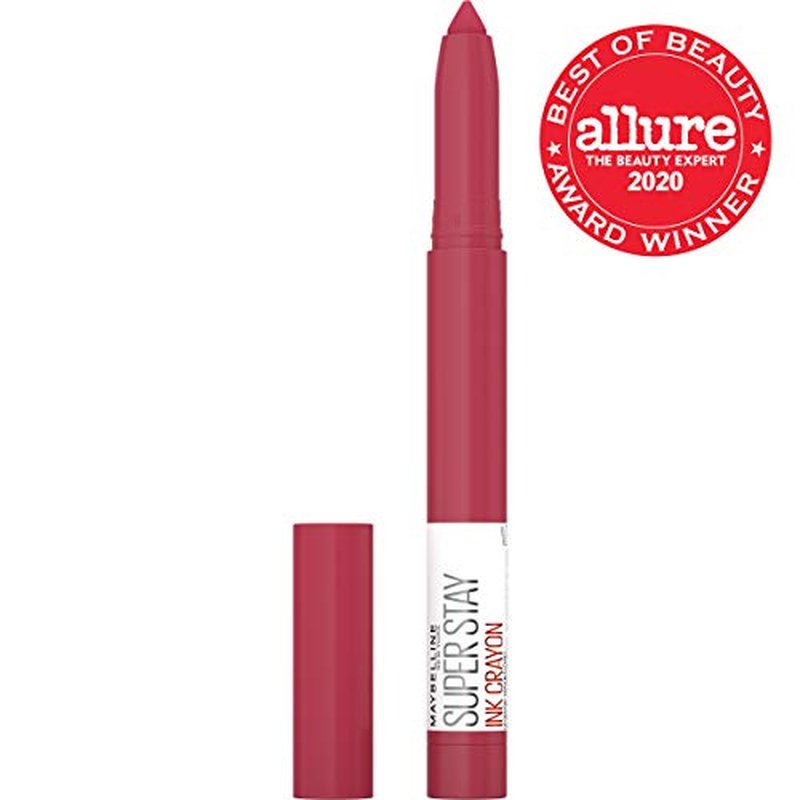 Maybelline New York Maybelline Super Stay Ink Crayon Matte Longwear Lipstick Makeup, Pave The Road, 0.04 Ounce ., 130 Pave The Road, 0.04 ounces (Pack of 2)