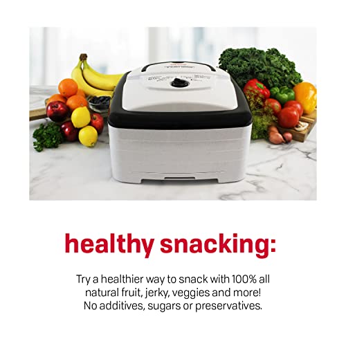 Square Food Dehydrator for Snacks, Fruit, Jerky - 4 Tray, Expandable Variation of THIS listing