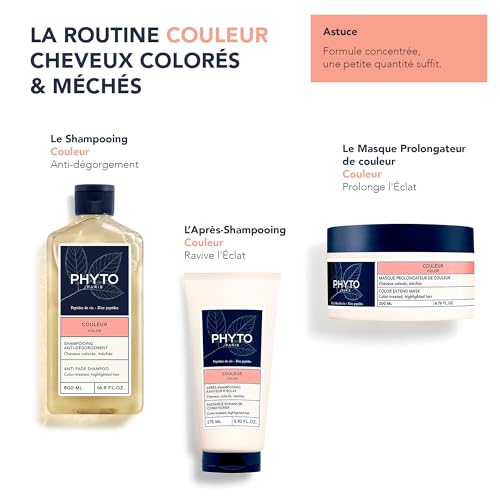 PHYTO COLOR Anti-fade Shampoo, Sulfate Free Shampoo For Color Treated Hair, Protects Color Intensity