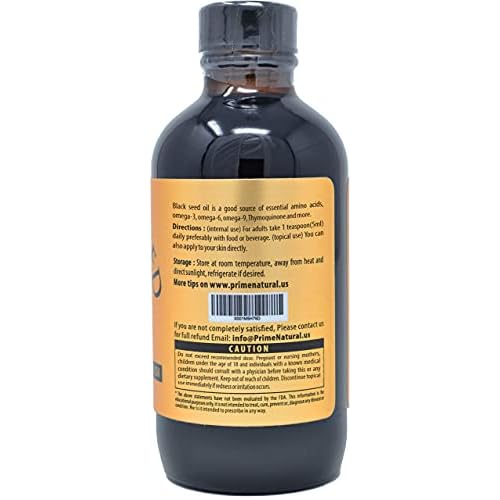 PRIME NATURAL Organic Black Seed Oil [4oz] & Organic Moringa Oil [4oz] Bundle - USDA Certified - Cold Pressed, Virgin, Unrefined, Vegan