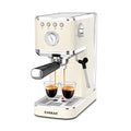 Slim Espresso Machine with Milk Frother - Home Cappuccino Maker - Creamy