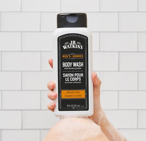 Men's Body Wash with Bergamot & Oak - 18 Fl Oz, Pack of 2 - Hydrating & Nourishing