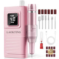 Cordless Electric Nail Drill Kit with 7 Bits & LCD Display - Professional Manicure Tool