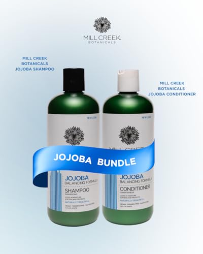 Jojoba Shampoo and Conditioner Set - Moisturizing Hair Care Bundle