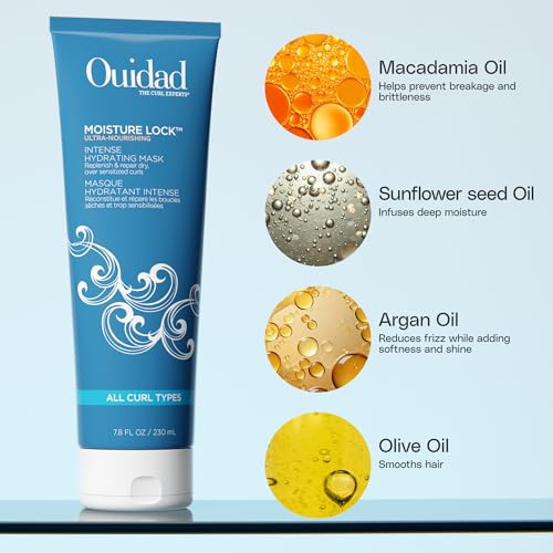Ouidad Moisture Lock Hair Mask - Intense Hydrating Curl Treatment 7.8 Fl Oz
