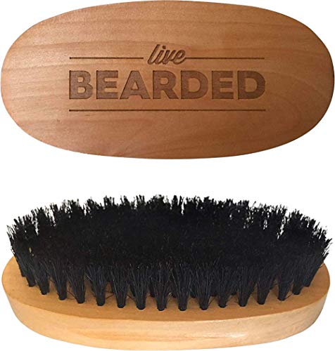 Beard Grooming Brush - 100% Boar Bristle with Wooden Handle - Variation of THIS Listing