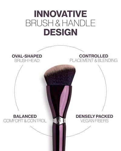 Angled Cream Blush Makeup Brush for Cosmetics Application