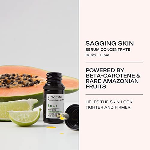 ODACITE Anti Aging Serum Concentrate with Buriti Oil, Vitamin C, Beta-Carotene - 0.17 fl. oz