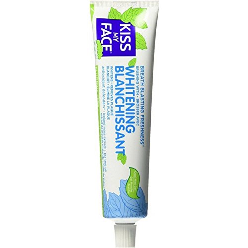 Kiss My Face Whitening Fluoride-Free Toothpaste Cool Mint 4.5oz Pack of 3