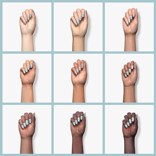 essie nail polish, limited edition spring 2022 collection, pastel blue nail color with a cream finish, 8-free vegan formula, flight of fantasy, 0.46 fl oz