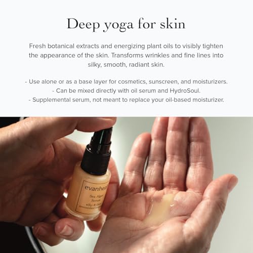 evanhealy Sea Algae Anti Wrinkle Serum for Sensitive Skin | Lightweight Firming Face Serum Anti Aging | Facial Serum with Hyaluronic Acid & Botanical Extracts