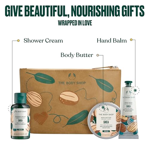 Shea Butter Gift Set - 3-Piece Scented Body Care Routine for Dry Skin