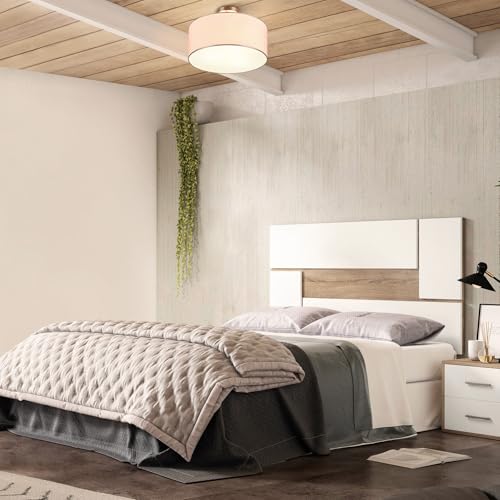 Semi Flush Mount Ceiling Light - 18 Inch Drum Fixture with Nickel Finish - 3 Lights