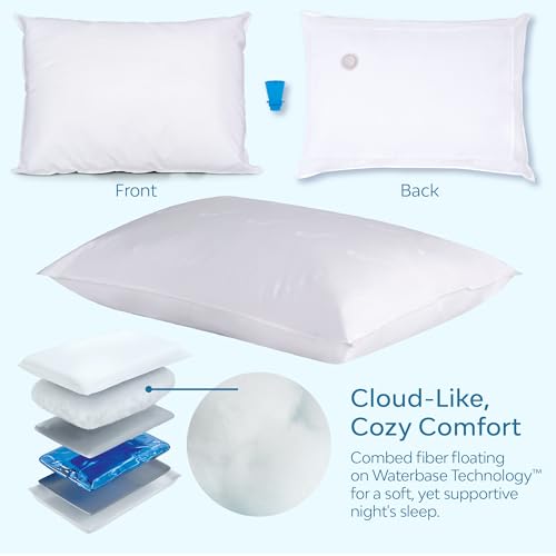 Mediflow Water Pillow Single Pack - Adjustable Neck Support for Sleep & Pain Relief