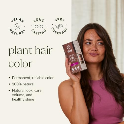 Khadi Ash Brown Plant Hair Color - Natural Herbal Vegan Hair Dye 3.5oz