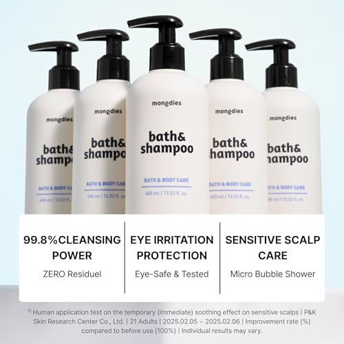 Baby Bath & Shampoo Pack 13.52 Fl Oz - Gentle Tear-Free All-in-One Wash with Ceramides