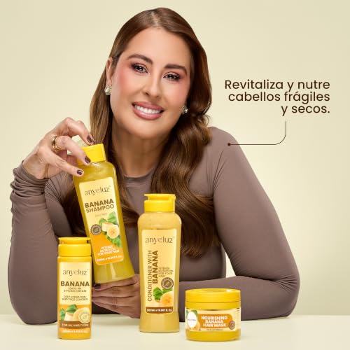 ANYELUZ Banana Hair Mask for Dry Hair - Deep Conditioning, 10 Oz, with Banana Extract