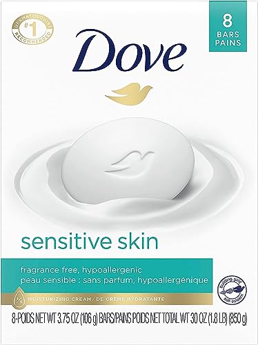 Scented Dove Beauty Bar with Moisturizing Cream - 8 Pack & 1 Single Bar, 0.47 Ounce