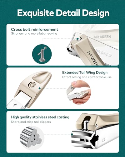 Multifunctional Nail Clipper Set with Anti-Splash Design - 3PCS Professional Manicure Kit