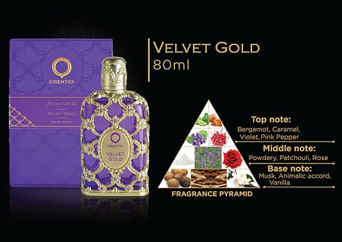 Orientica Velvet Gold Eau De Parfum 2.7oz / 80ml - Unisex Luxury Fragrance