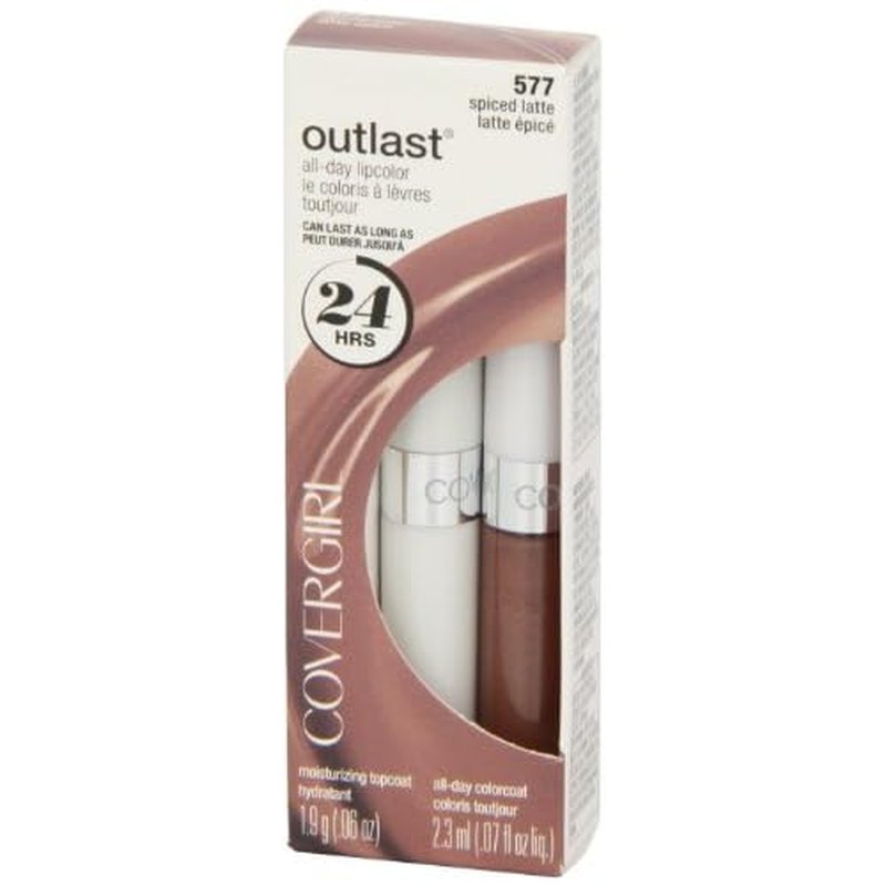CoverGirl Outlast All Day Two Step Lipcolor, Spiced Latte 577, 0.13 Ounce