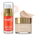 Vitamin C Serum & Face Cream Bundle for Hydrating & Anti-Aging Skin Care