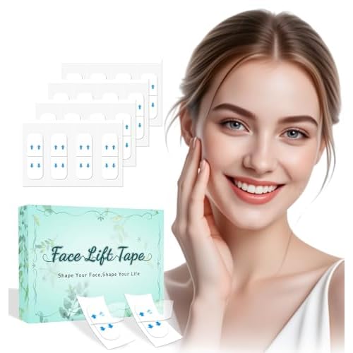 Face Neck Tape Lifting Invisible,Face Lift Tape, Instant Facelift Tape,Makeup V-Edge Face Patches,Necks Less Strip for Women Turkey Neck,Jowl,Eye,Loose Skin,Wrinkle,Double Chin (1 Count (Pack of 172))