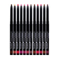 Beauty Spot 12 Colors Retractable Waterproof Lip Liner Set, Roll It Up Auto Lip Liner Pencil, Long Lasting Fade Resistant