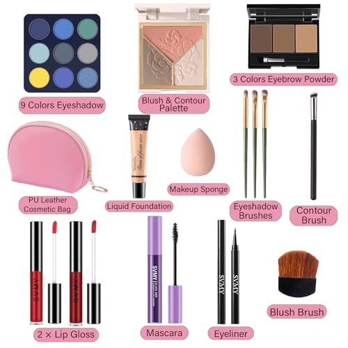 Makeup Set for Women, Makeup Kit for Beginners & Professionals, Makeup Set for Teens & Adults, Make up Gift, Eyeshadow Palette, Face & Eye Make up